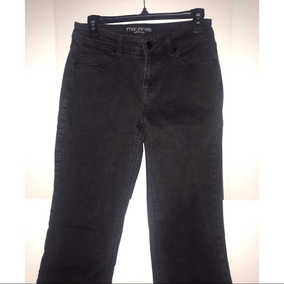2/$10 SALE - Maurices Classic Black Slim Boot Mid Rise Jean - Picture 2 of 8